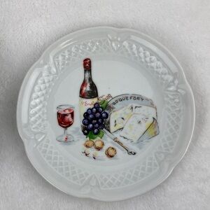 Philippe Deshoulieres France Porcelain Charcuterie Appetizer Plates Set of 5